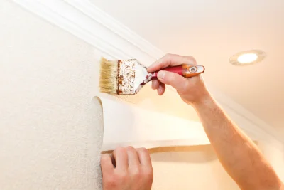 Pose de papier peint à Brizon — revêtements muraux et toiles de verre